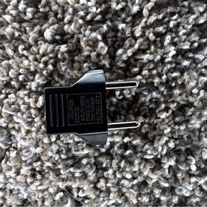 Black Electrical Adapter Plug